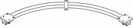 12CT3C Curved Track Ceiling Mount 90° Bend