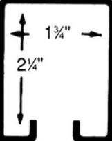 #2 Box Rail/Track Dimensions