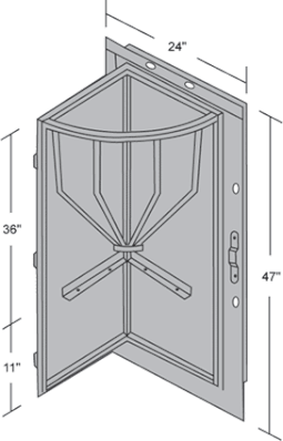 Swing Out Hay/Grain Feeder Dimensions (82448)