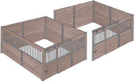 Horse Stall Assembly Drawing