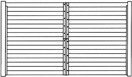 Horse Stall Partition or Rear Wall System